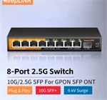 המתג הלא מנוהל של KeepLink עם 8 יציאות Multi-Gigabit, KP-9000-9XH-X